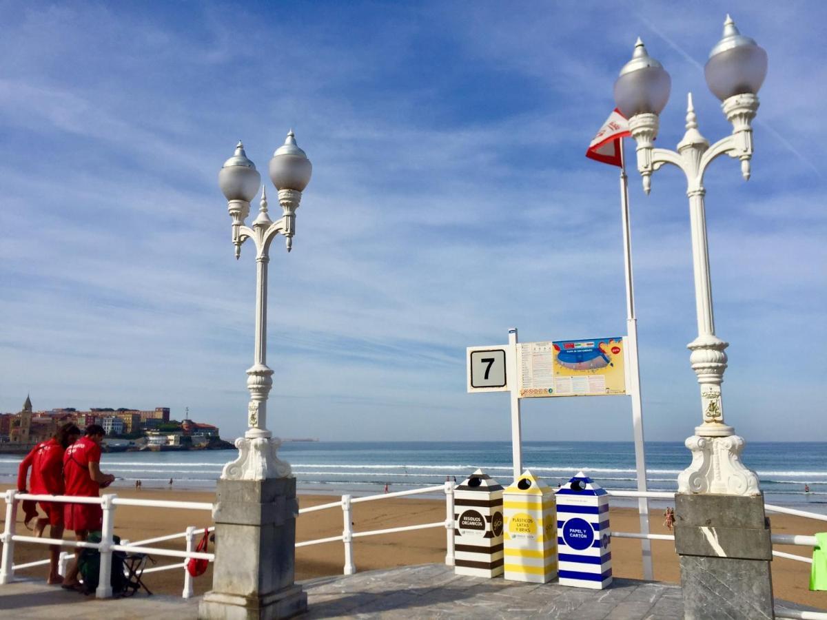 Atico Marqués Playa Centro Vistas Al Mar Garaje Opcional * Gijón