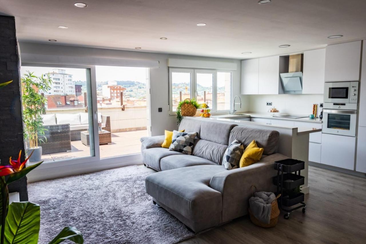 Lujoso Atico Entre 2 Playas Con Garaje, Terraza, Vistas Y Wifi Apartment Gijon