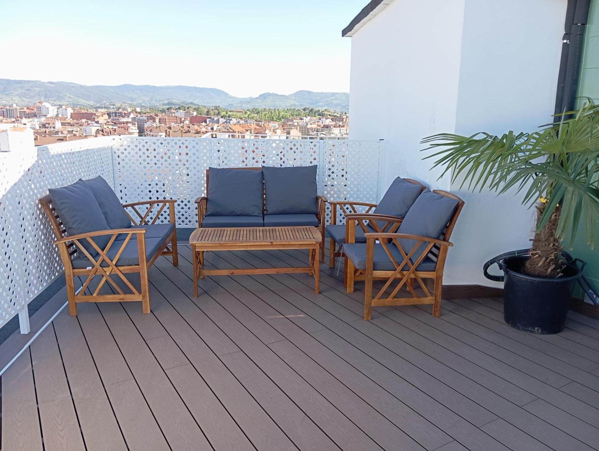 Apartamento El Capricho La Terraza, Gran Terraza Con Vistas Y Parking Incluido Gijón