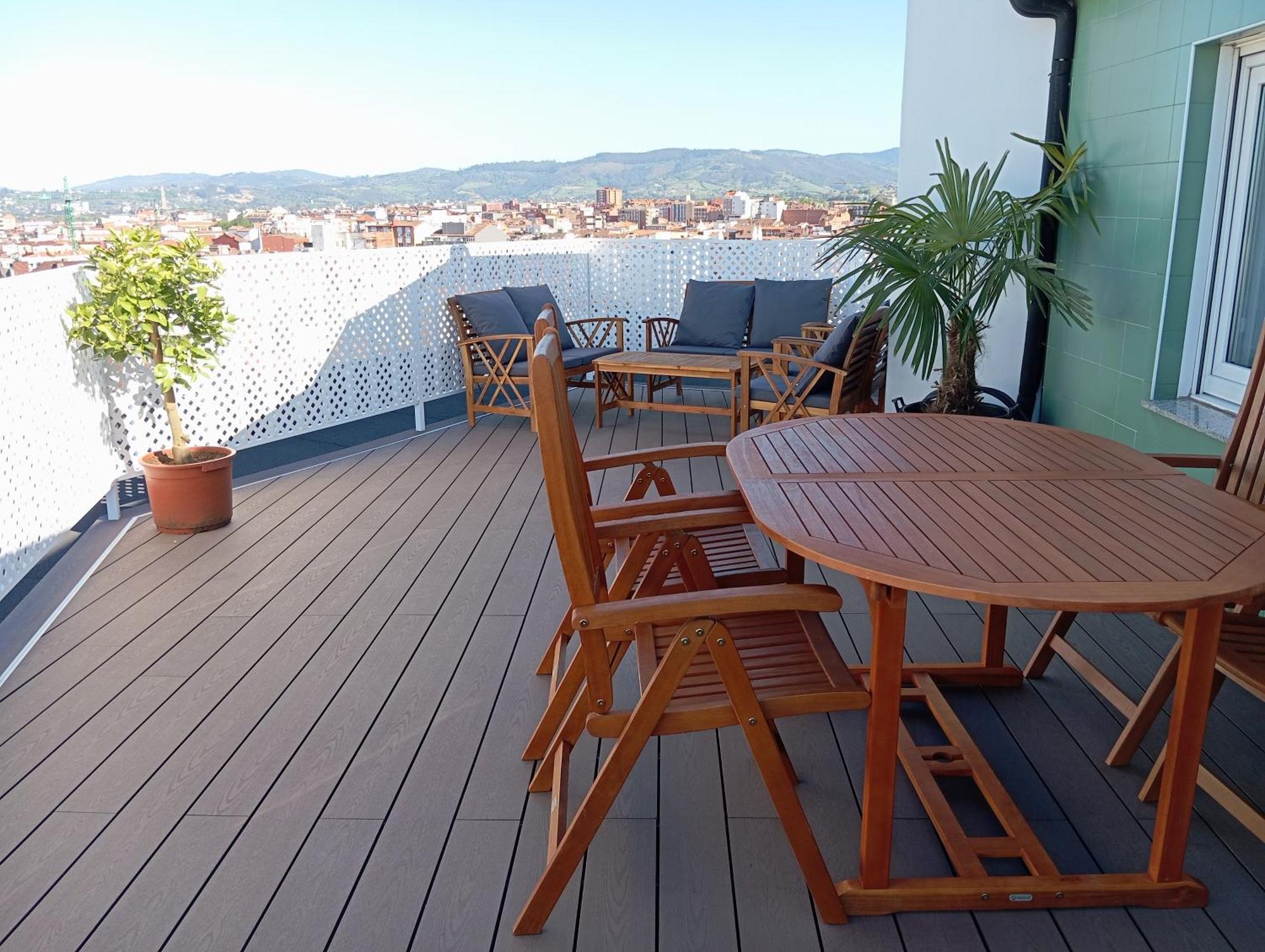El Capricho La Terraza, Gran Terraza Con Vistas Y Parking Incluido * Gijon