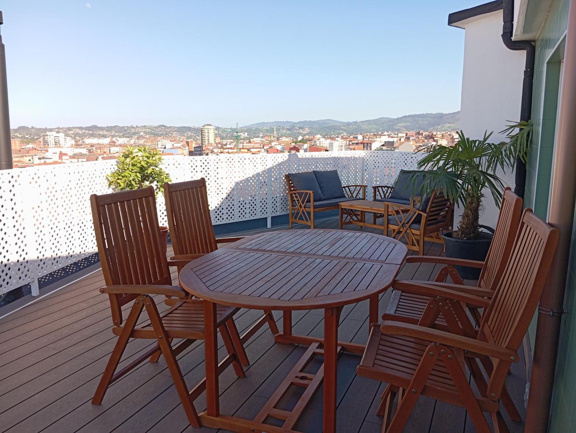 El Capricho La Terraza, Gran Terraza Con Vistas Y Parking Incluido * Gijon