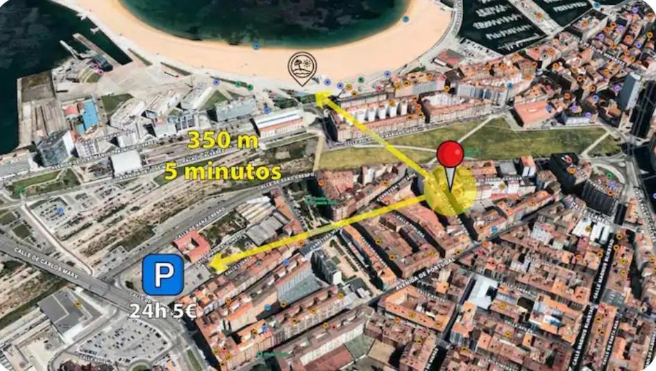 El Trasgu De Laviada A 300m Playa, Puerto, Acuario Apartamento *