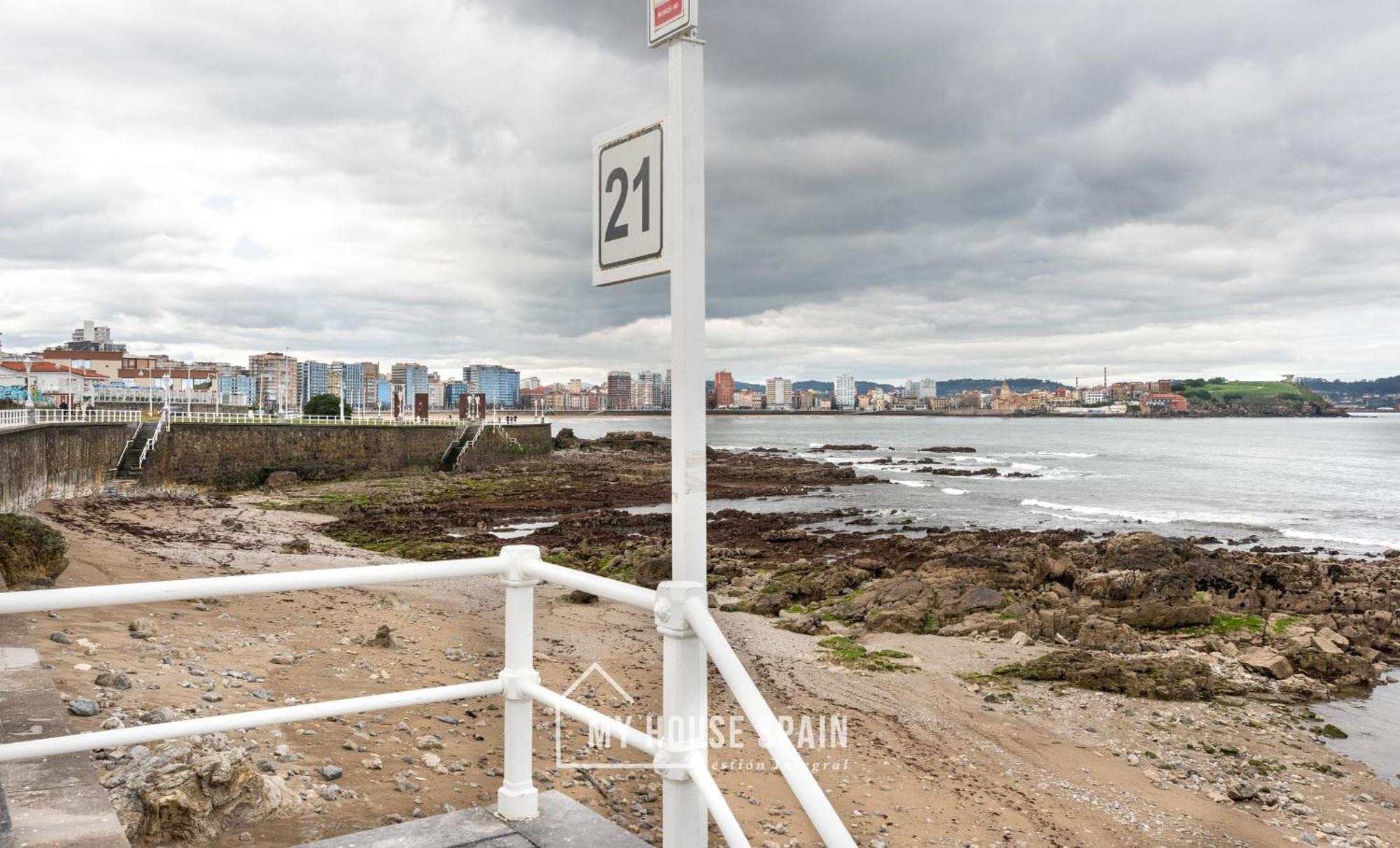 Myhousespain - Primera Linea De Playa Con Parking Gijon